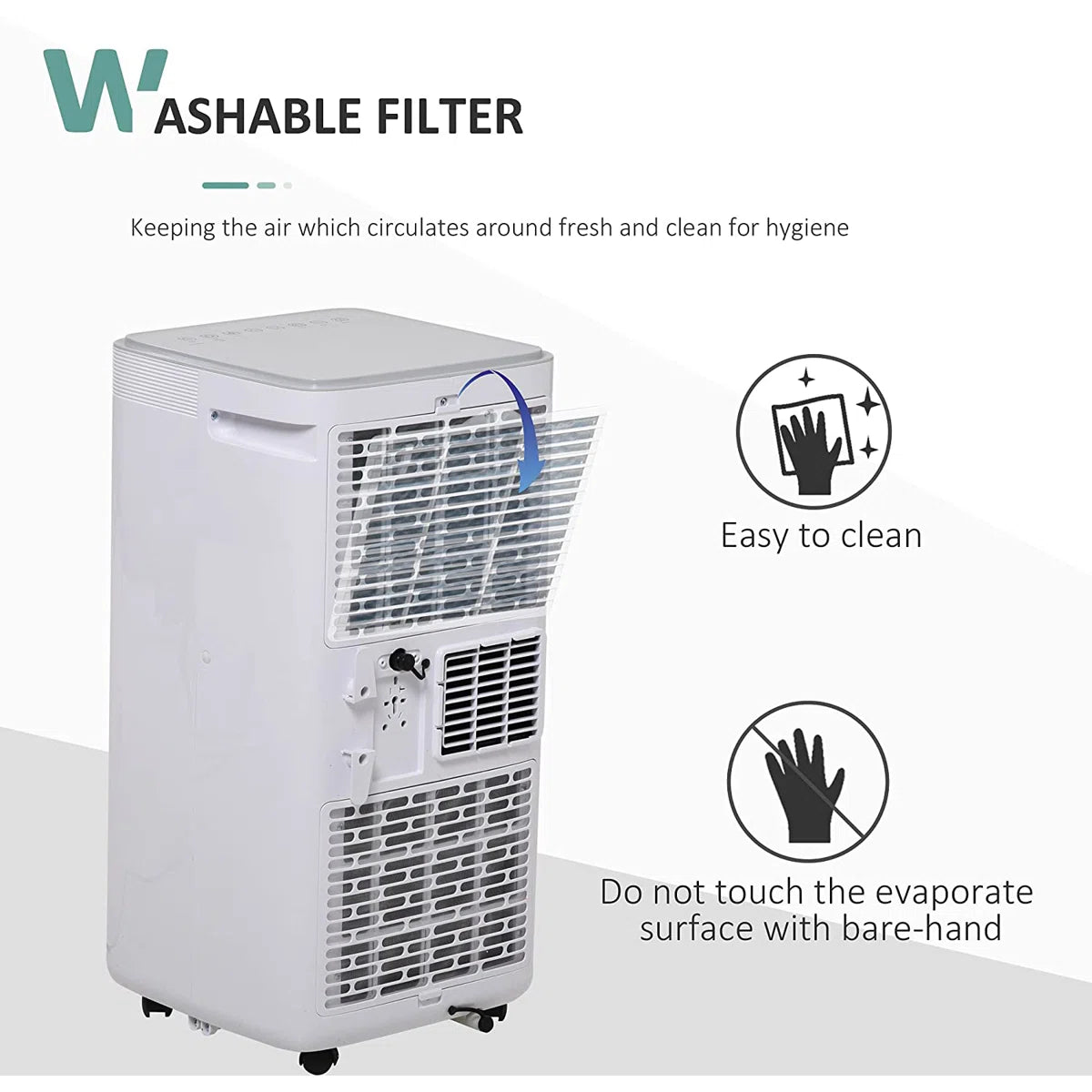 HOMCOM - Portable Air Conditioner